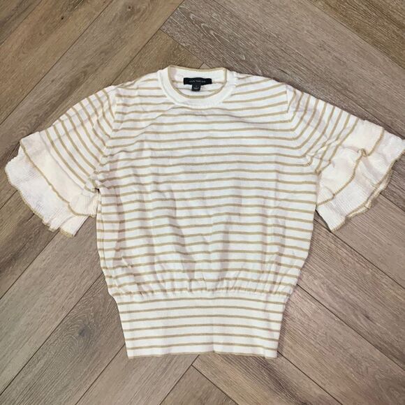 NWOT Ann Taylor Linen Blend Sweater Tee - Picture 1 of 5